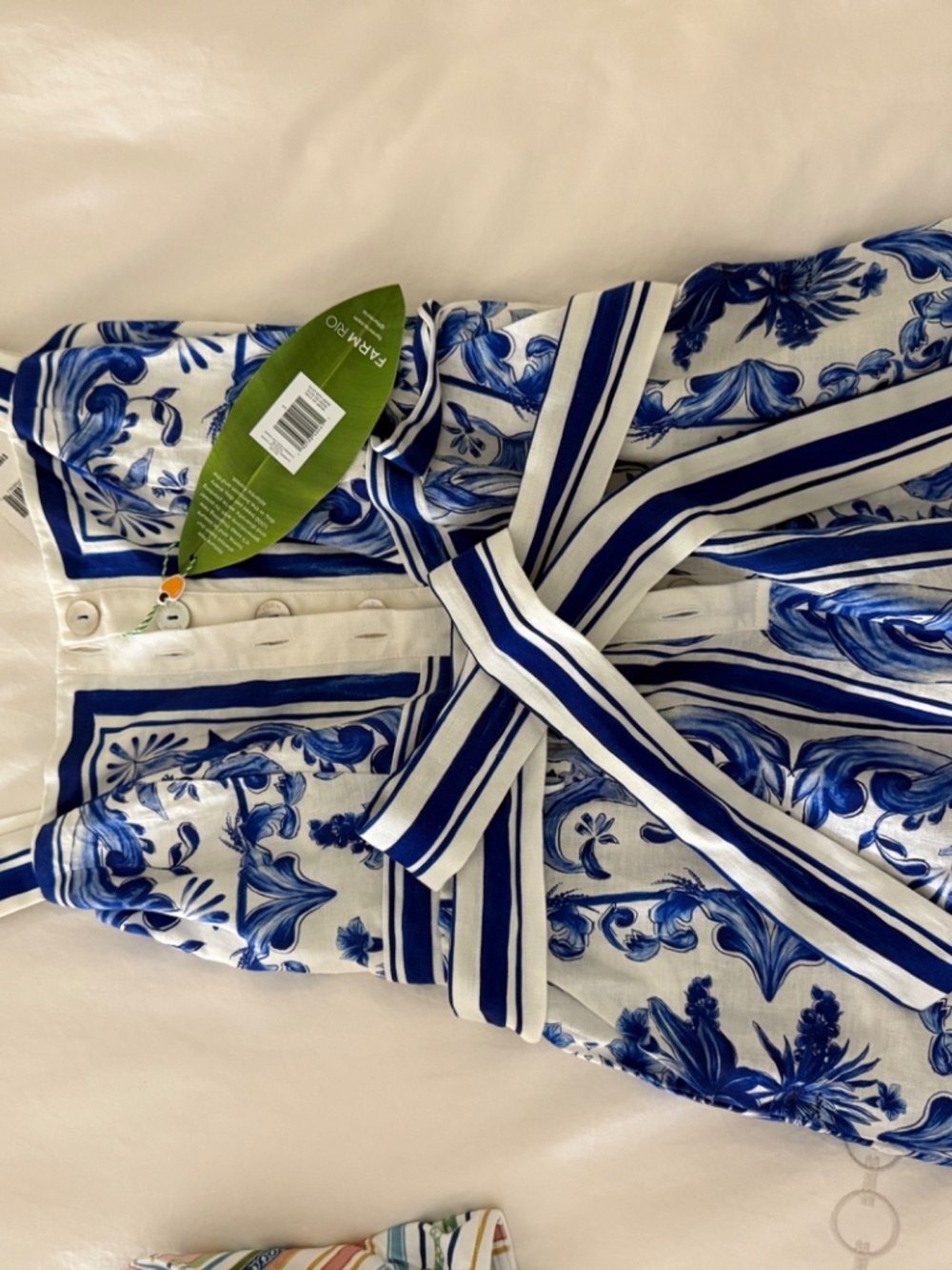 Farm Rio Blue Tiles romper - Picture 5 of 5
